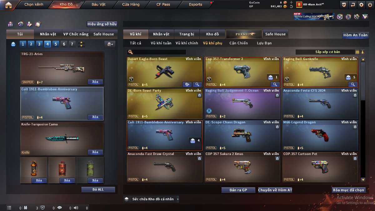 shop acc cf uy tin gia re